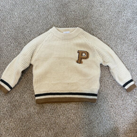 Zara Kids Baby Knit Sweater size 12-18 Months Cream - Picture 1 of 8